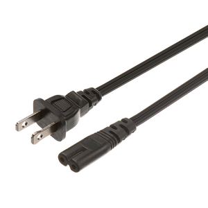 AC Power Cable American Type with Non-polarized Plug