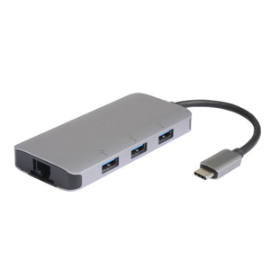 USB-C to 3-Port USB 3.0 Hub with Ethernet Adapter