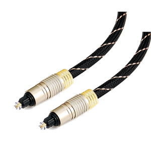 Braided Fiber Optic Digital Audio TOSLINK Cable